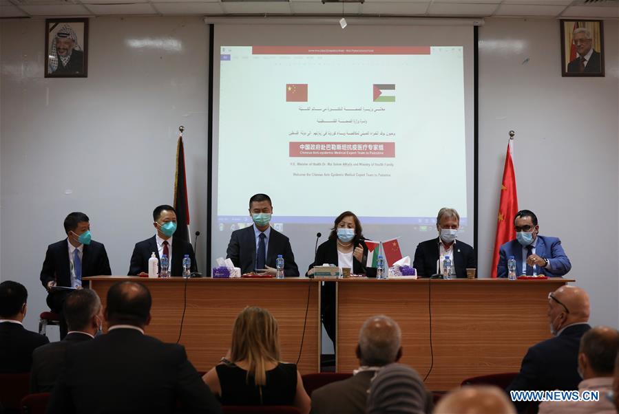 MIDEAST-RAMALLAH-COVID-19-CHINA-MEDICAL TEAM