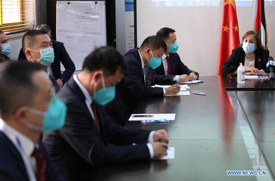 MIDEAST-RAMALLAH-COVID-19-CHINA-MEDICAL TEAM